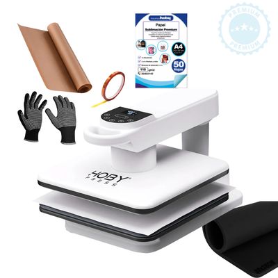Generico Estampadora Plana Automatica 38X38Cm Hoby Press