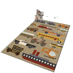 ANGELES DEL HOGAR - Alfombra Infantil Tiernos Diseños Decorativos 120x180cm