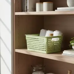 GENERICO - Canasto Organizador Plástico Multiuso 27.5x18.3x14.5cm