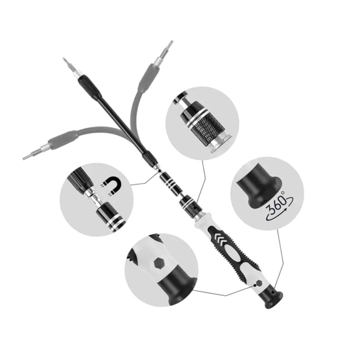 GENERICO - destornillador para smartphone set x 115 pcs