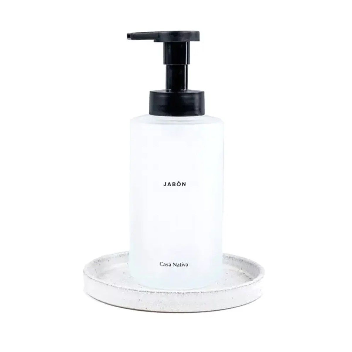 GENERICO - Dispensador de Jabon Espuma Vidrio Opaco 350ml BELUG
