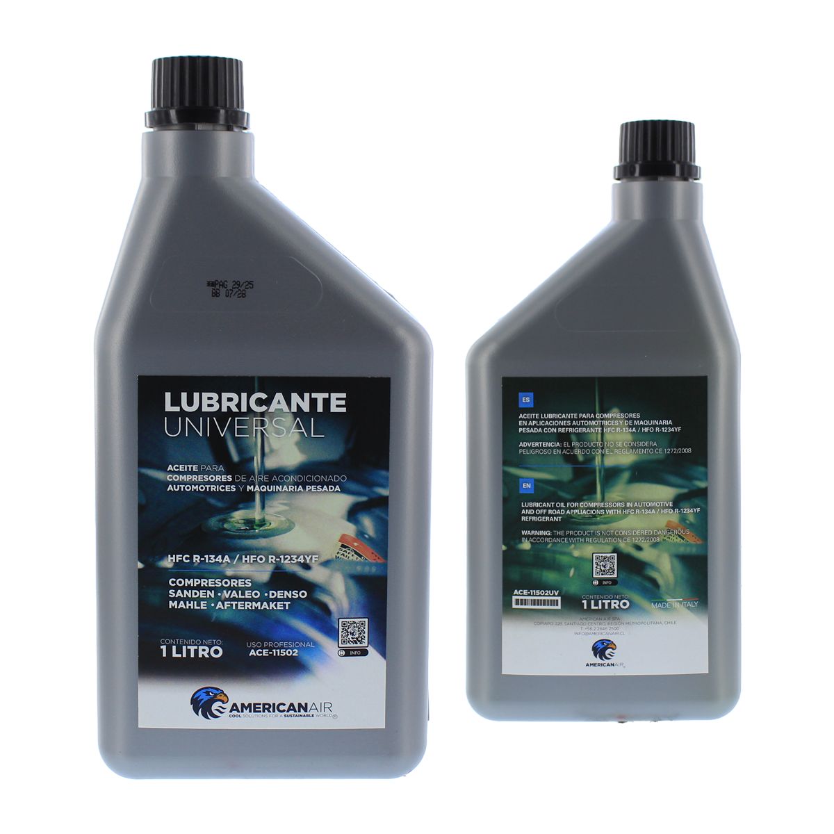 Aceite Pag Universal 1L R134A  R1234YF Compresor Ac, marca AMERICAN AIR - Foto Principal