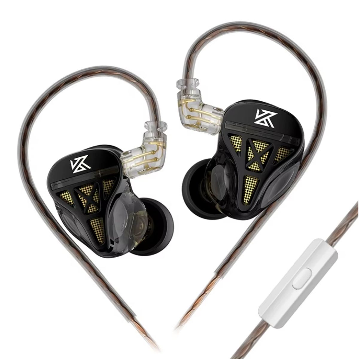 KZ - Audífonos In-ear Kz Dqs Con Micrófono Color Negro