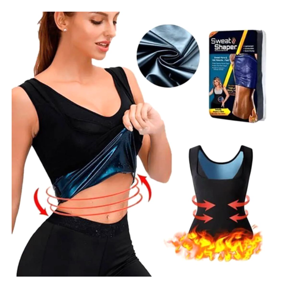 MOVI - Sweat Shaper Mujer Reduce Tonifica y Moldea Talla S-M