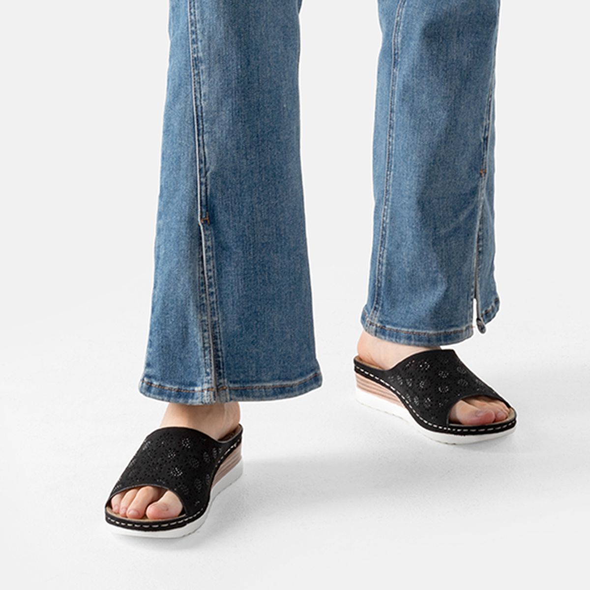 WEIDE - Sandalias Chalas Casual Confort Mujer Taco Cu?a Weide QIU365