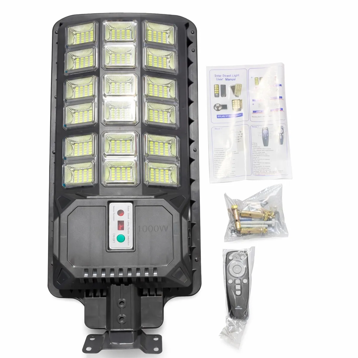 GENERICO - Foco Reflector Solar De 1000w Led Inalámbrico Con Soporte