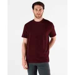 GUESS - Polera Ss Saul Textured Knit Crew Morado