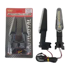 GENERICO - LUZ INTERMITENTE PARA MOTO COMPATIBLE YAMA FZ -16,25,15,3,3A,R6, MT -0306 AMBAR EL PAR