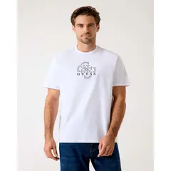 GUESS - Polera Ss Bsc Basic Quattro G Tee Blanco