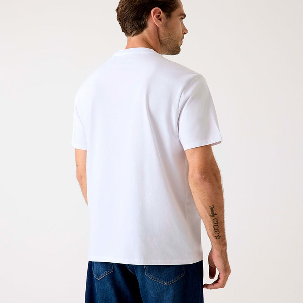 GUESS - Polera Ss Bsc Basic Quattro G Tee Blanco