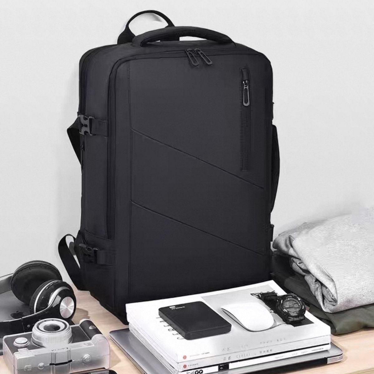 MOMO - Mochila Maleta Impermeable Antirrobo Expansible 35l