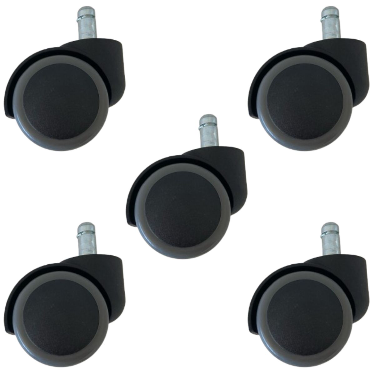 BLOCCARE - Ruedas Para Silla Escritorio Tipo Roller Universal - Pack De 5 Unidades