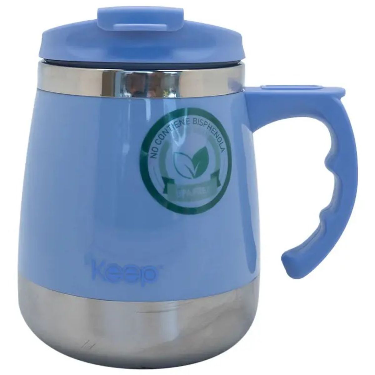 KEEP - Taza Térmica Keep Taza Acero Inoxidable Taza Termo 400 Ml azul