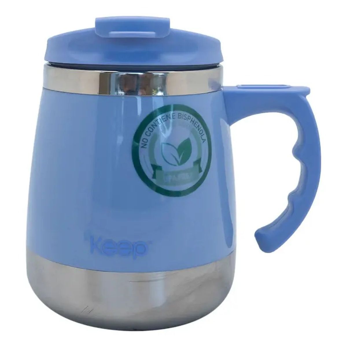 KEEP - Taza Térmica Keep Taza Acero Inoxidable Taza Termo 400 Ml azul