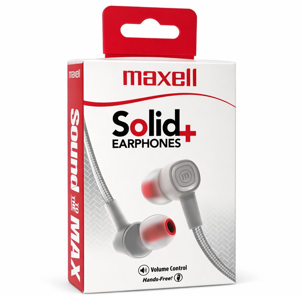MAXELL - Audífonos Maxell Manos Libres SIN-8 Solid Jack 3.5mm Blanco