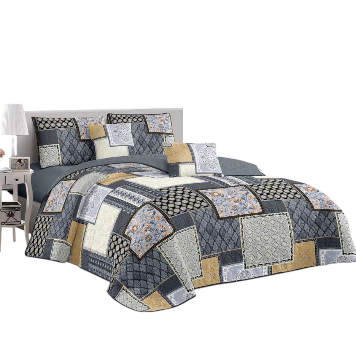 GENERICO - Cubrecama Quilt De Verano Con Diseño Tf King