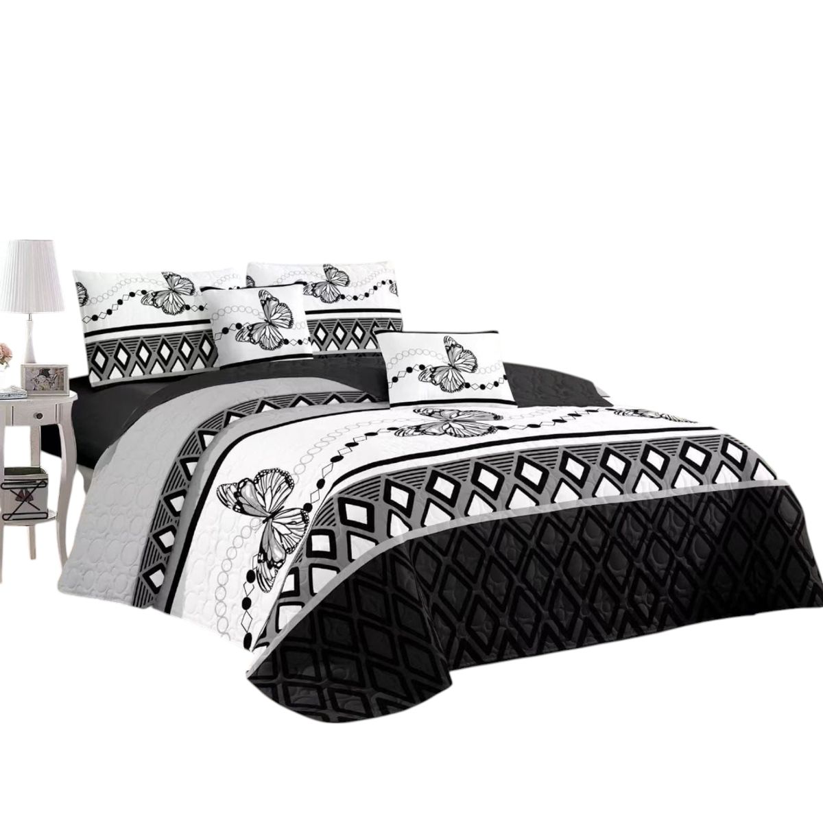 GENERICO - Cubrecama Quilt De Verano Con Diseño Tf King