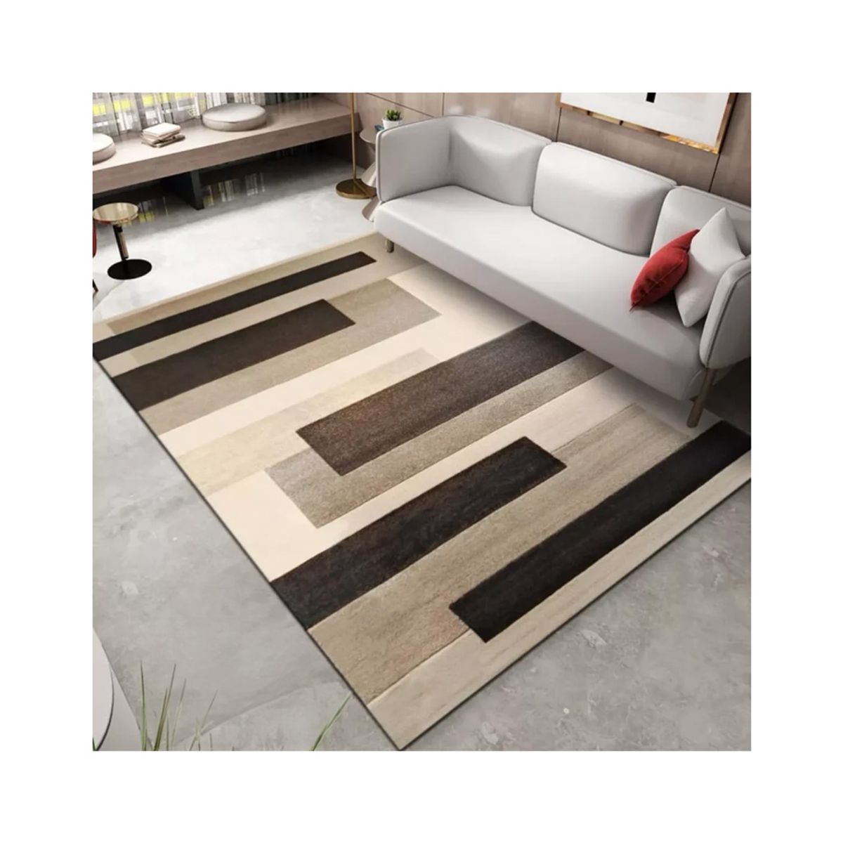 GENERICO - Alfombra Con Diseño 3D Lisas 200 X240 6