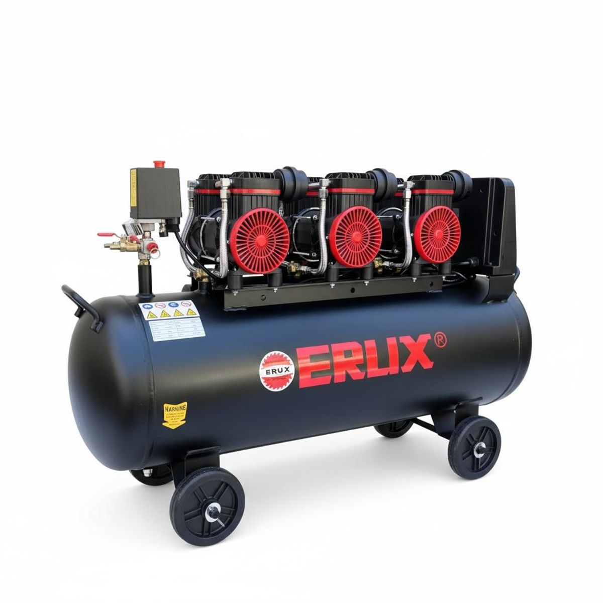 ERUX - Compresor De Aireoil Free 100l-2400w Pantalla Digital 8bar