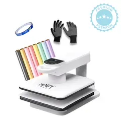 GENERICO - Estampadora plana Automatica 38x38cm Hoby Press + Insumos textil K304