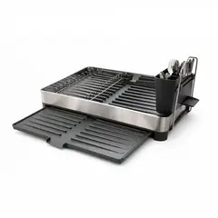 BYB - SECA PLATOS BLACK METAL KITCHEN 40X25X10CM