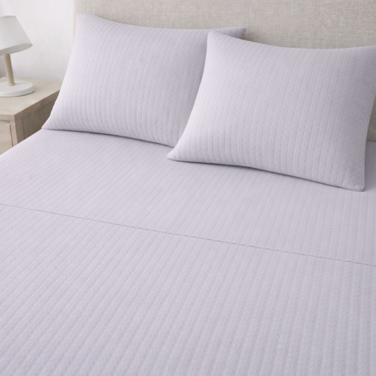 CASATUA - Sabanas 2 Plazas Hotel Casatua Textura Ultra Suave + Fundas - Gris - 2 Plazas