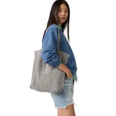 LEVIS - Bolso Mujer Back Pocket Tote Elevation Gris