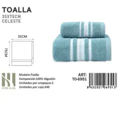 GENERICO - Toalla De Microfibra Suave 35X75Cm Imussa