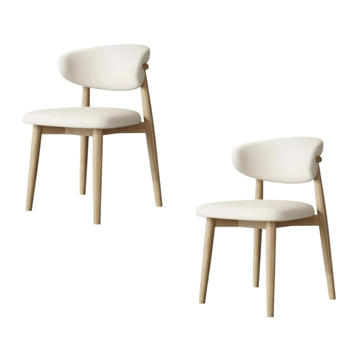 LUBABYCAS - Pack 2 Sillas de Comedor Color Madera Family By Lubabycas
