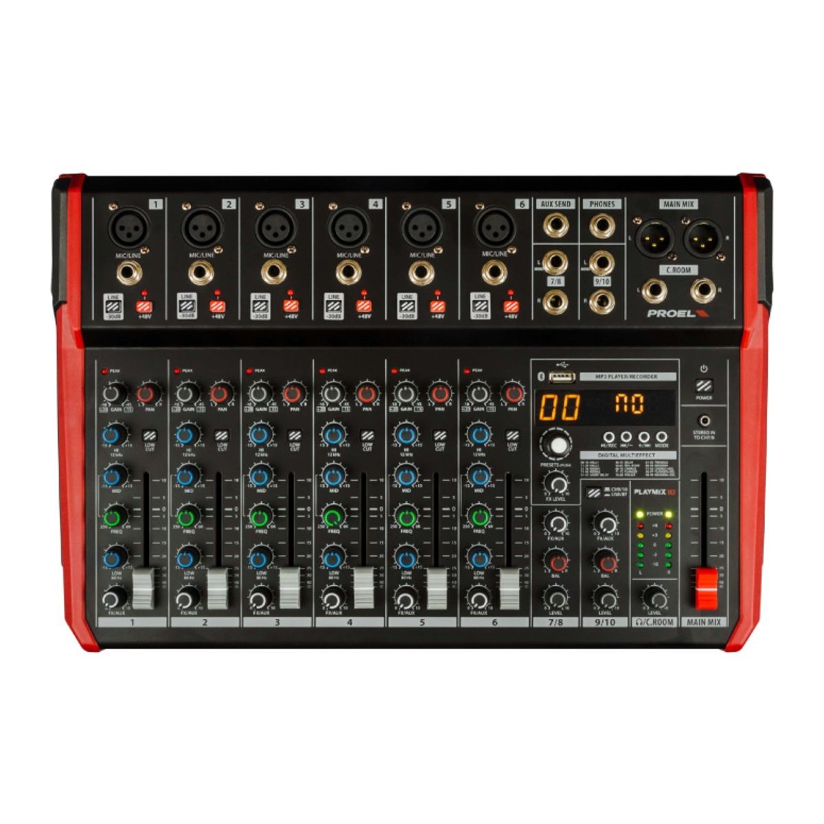 PROEL - Mezcladora Compacta Profesional Proel PlayMix 10
