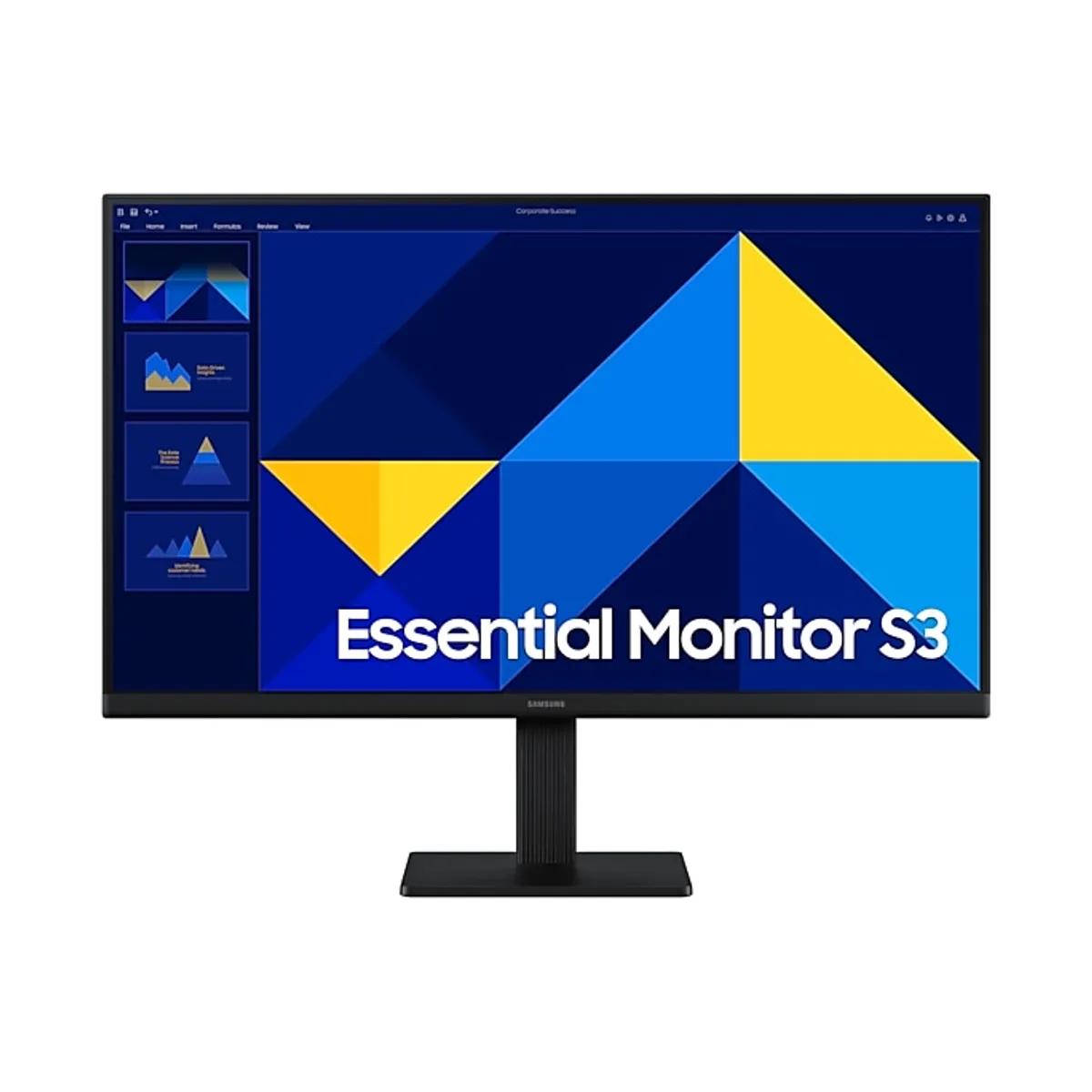 SAMSUNG - Monitor Samsung Essential S3 S30GD, 27 Full HD, 100Hzm Panel IPS, HDMI, VGA, Negro