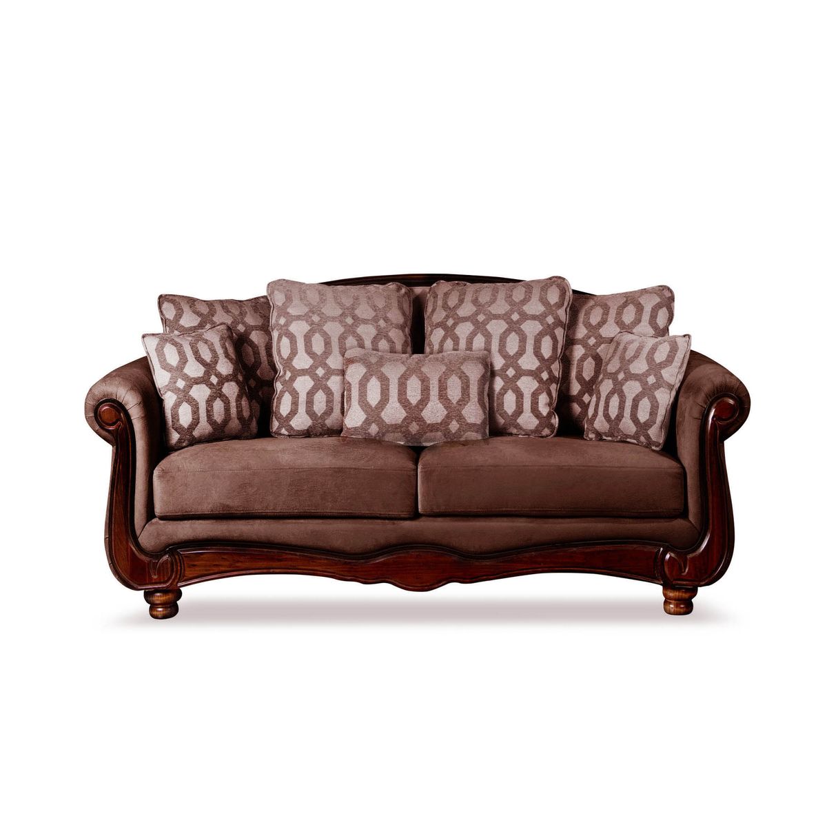 LATAM HOME - Sofa Catania 2 Cuerpos Clásico Tela Velvet
