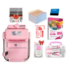 CINCH - Kit Emprendedor Encuadernadora Rosa Pink + Crop-A-Dile + Insumos