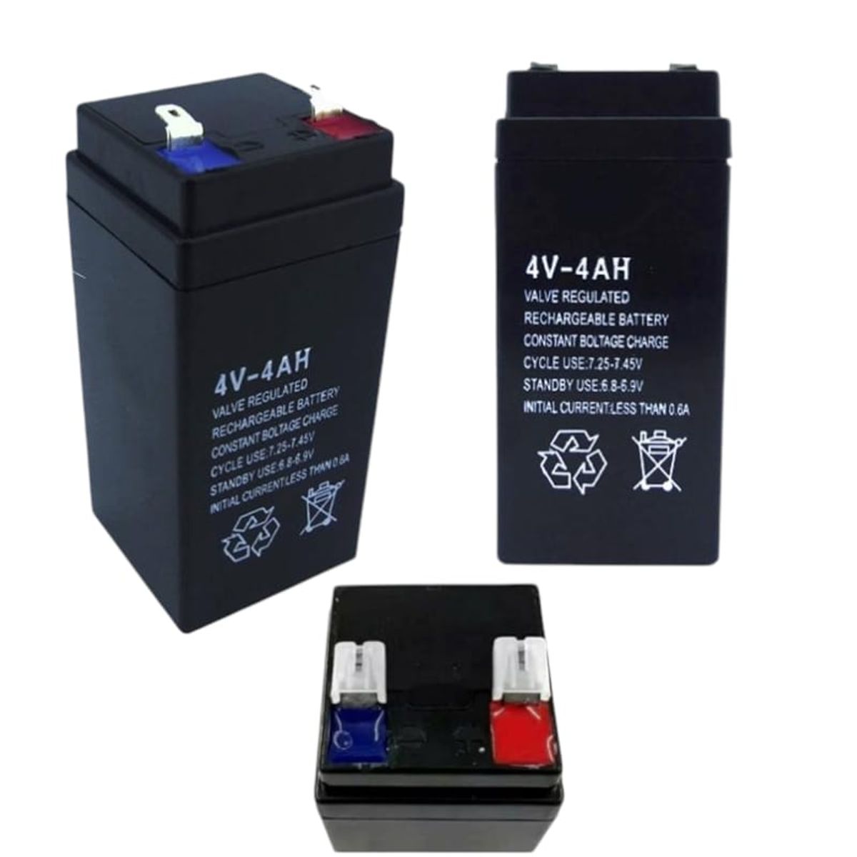 GENERICO - BATERÍA 4 VOLT 4 AMPERES REPUESTOS IDEAL BALANZAS