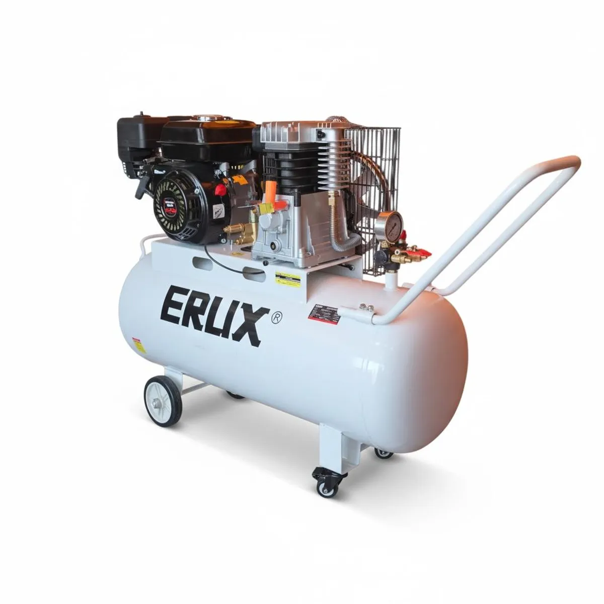 ERUX - Motocompresor De Aire A Gasolina 100l 6.5 Hp Monofásica
