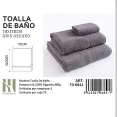 GENERICO - Toallas 100% Algodon Con Detalles Bordados 70X140