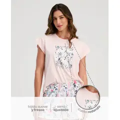 ST EVEN - Pijama Dos Piezas Manga CortaTela Fresca