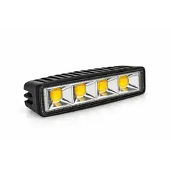 GENERICO - Foco LED 4 Chips 11W Bivolt Amarillo Flash 12V/24V 150mm Camión Auto