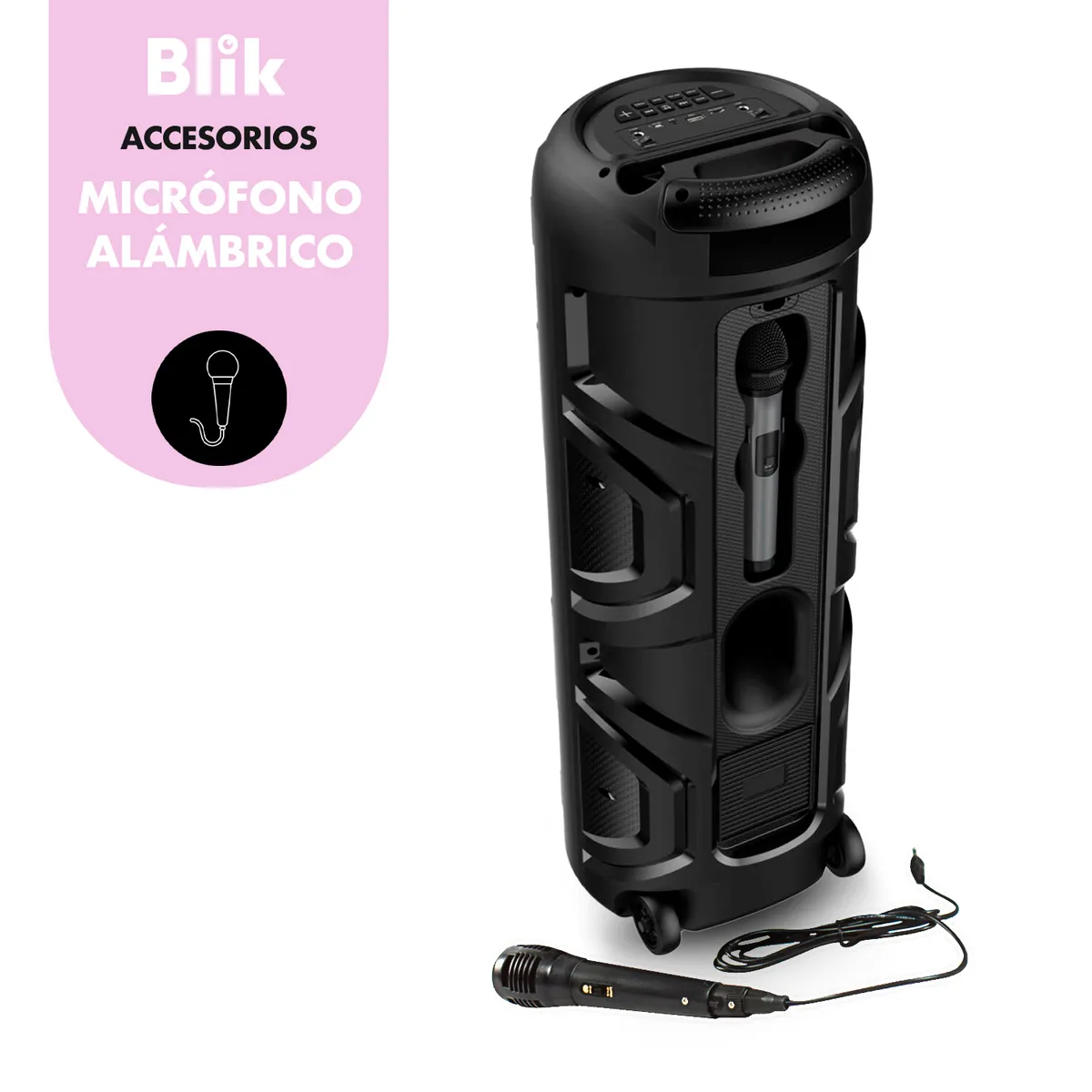 BLIK - Parlante Karaoke Bluetooth 5.3 Blik WaveMax2 4000W IPX6 TWS