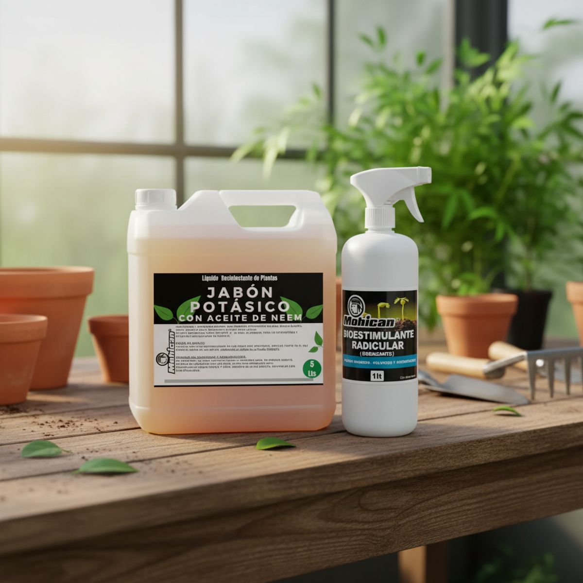 MOHICAN - JABÓN POTÁSICO+BIOESTIMULA RADICULAR CON HÚMICO,FÚLVICO,AMIN