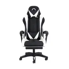 NIBIO - Silla Gamer GC035 Reclinable 160° Apoya Pies Blanca