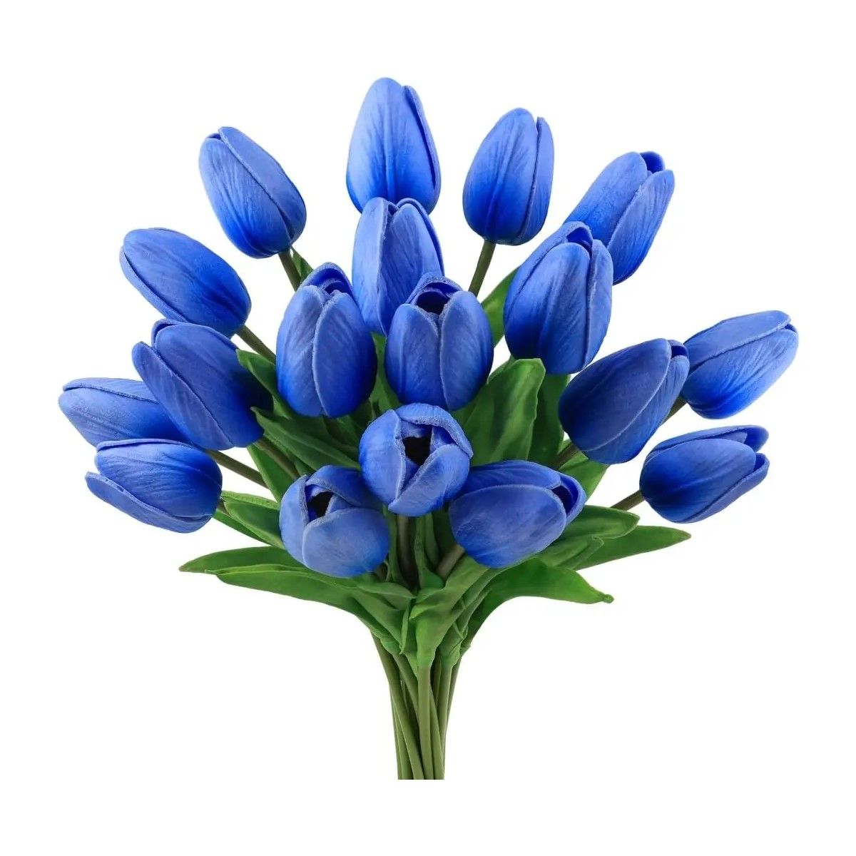 GENERICO - Ramos De 20 Tulipanes Artificiales Flor Decoración Tulipan MORADO BELUG