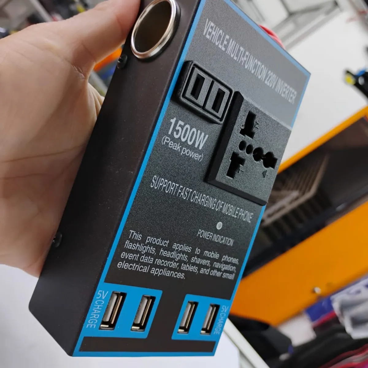 GENERICO - Inversor 1500W 1224V a 110220V con USB carga rápida