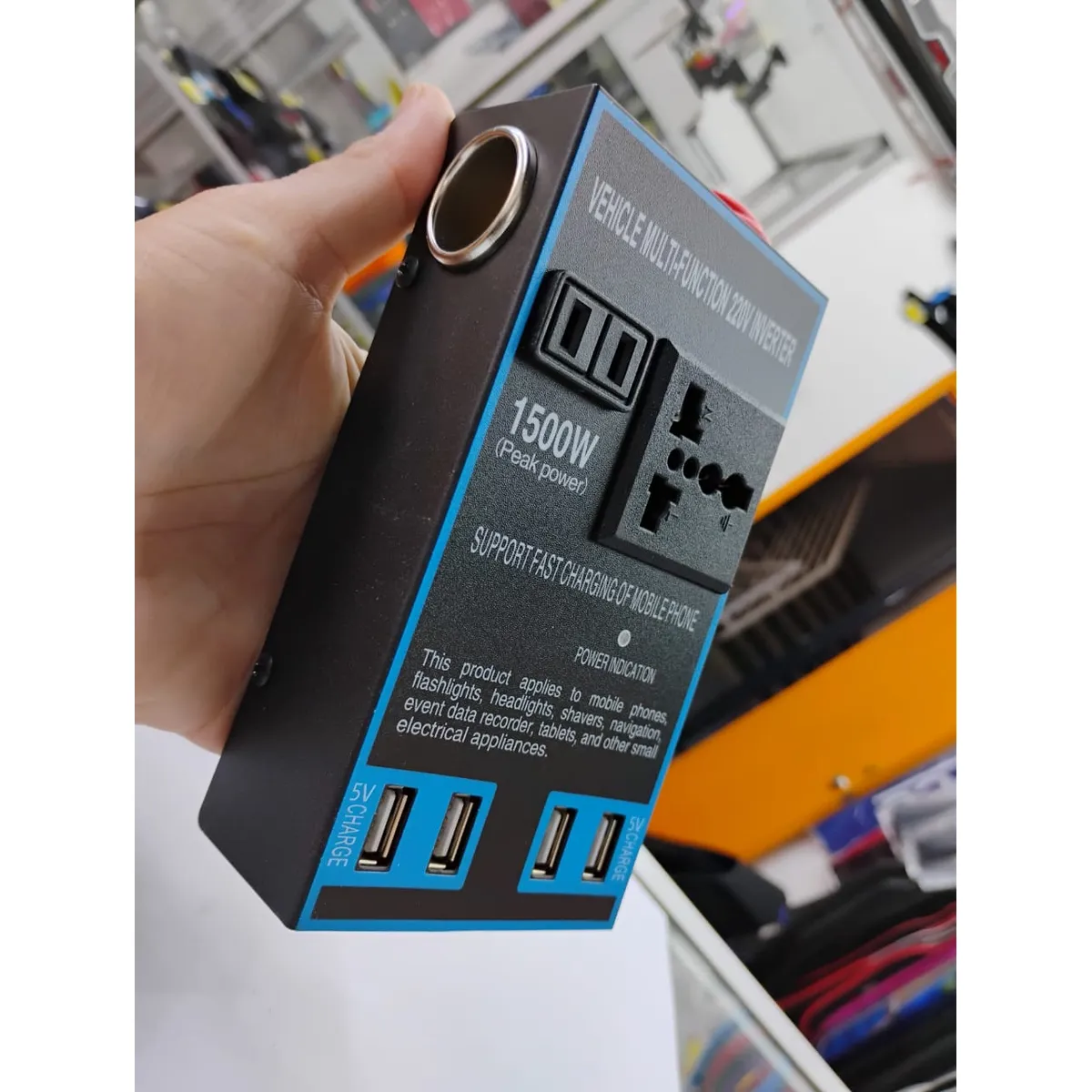 GENERICO - Inversor 1500W 1224V a 110220V con USB carga rápida