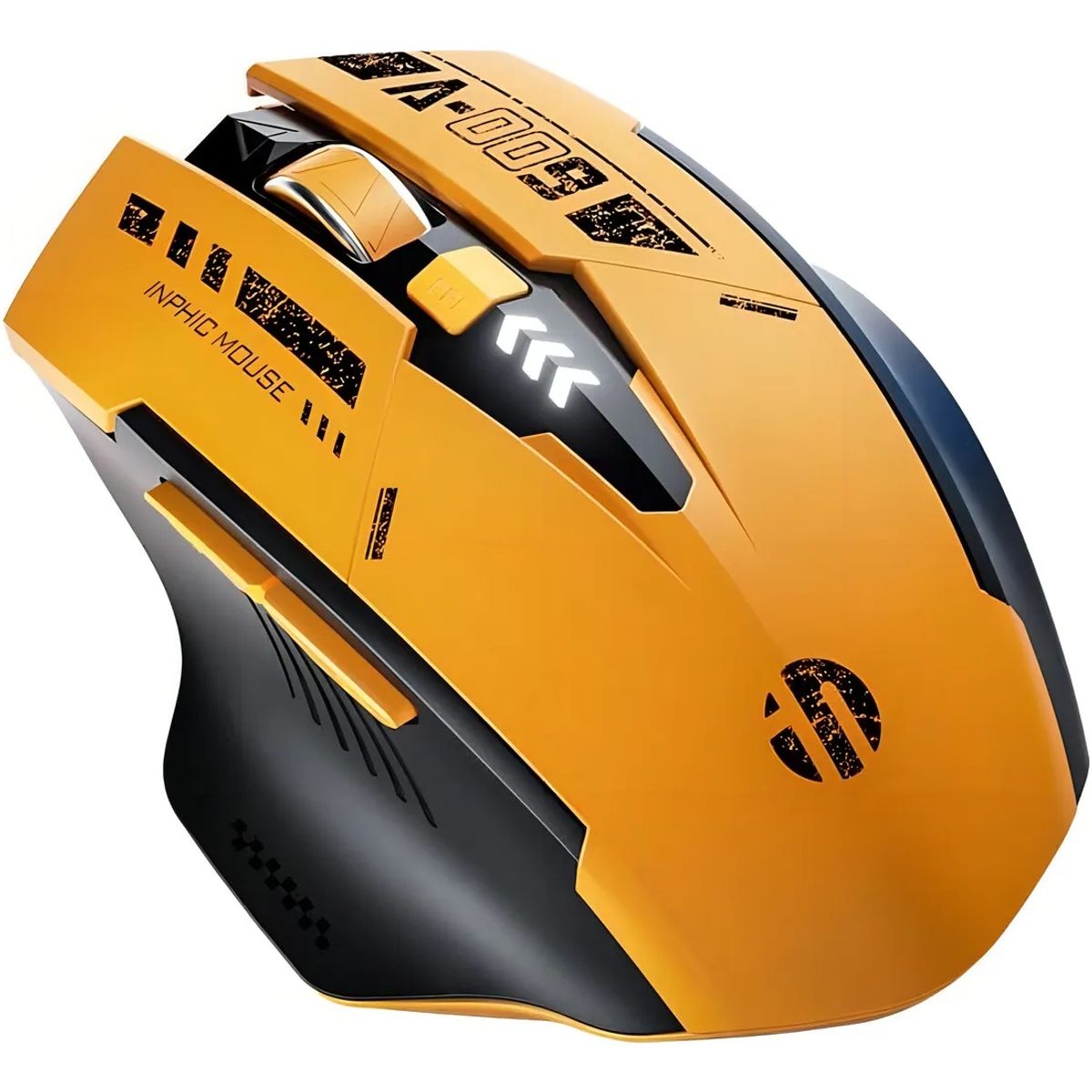 GENERICO - Mouse Gamer Inalámbrico Bluetooth Inphic A009 Naranja 1600dpi USB Ergonomico
