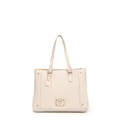 JUANITA JO - Cartera Bolso Grande Olivia Nude