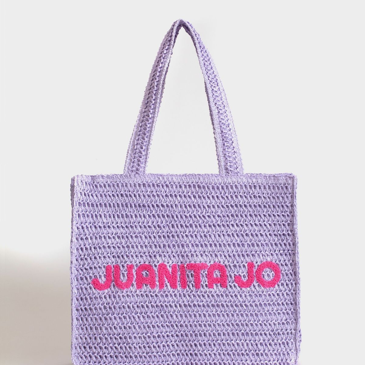 JUANITA JO - Cartera De Playa Mallorca Mediano Lila