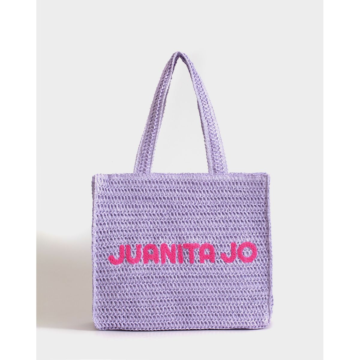 JUANITA JO - Cartera De Playa Mallorca Mediano Lila