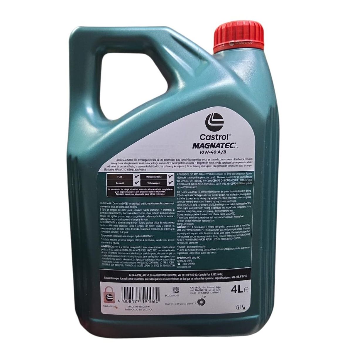 CASTROL - Aceite Motor 10w 40 Castrol Magnatec Sintético 4L 4T DPF
