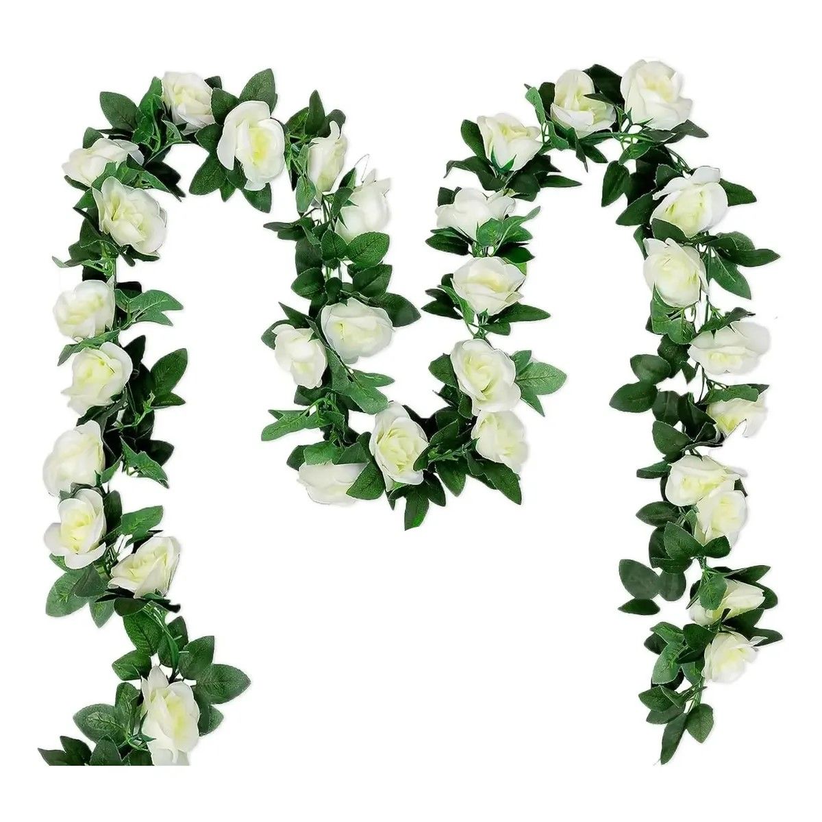GENERICO - 10 Pack Flores Artificiales Rosas Enredadera Decoración BELUG
